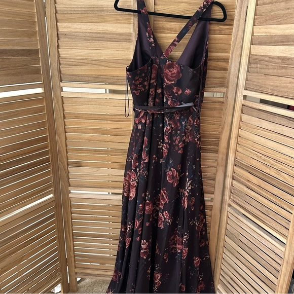 Marchesa Notte Bridesmaids Floral Maxi  Gown - Picture 5 of 11